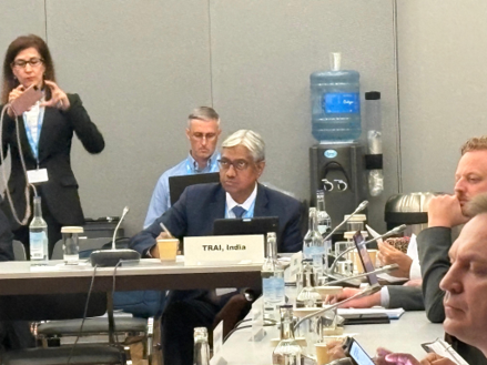 Chairman, TRAI Shri Anil Kumar Lahoti during the High-Level Round Table conference on AI Foundation: Digital Trust & AI Infrastructure for All 