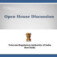 Open House Discussions on "Issues relating to blocking of IMEI for lost/stolen mobile handsets" and "Revenue Sharing Arrangement for IN Services"